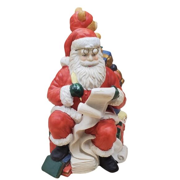 Porcelain Musical Santa  "Santa Claus is Coming to Town", PRE-OWNED IOB - Picture 2 of 10
